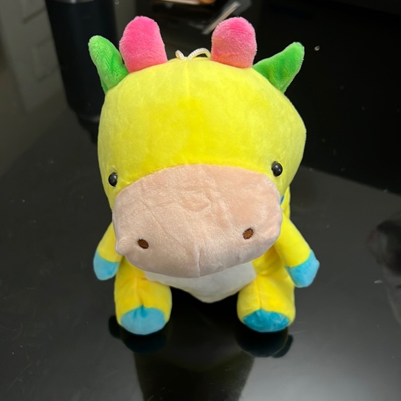 NEW stuffed yellow dinosaur plush doll - Picture 1 of 7